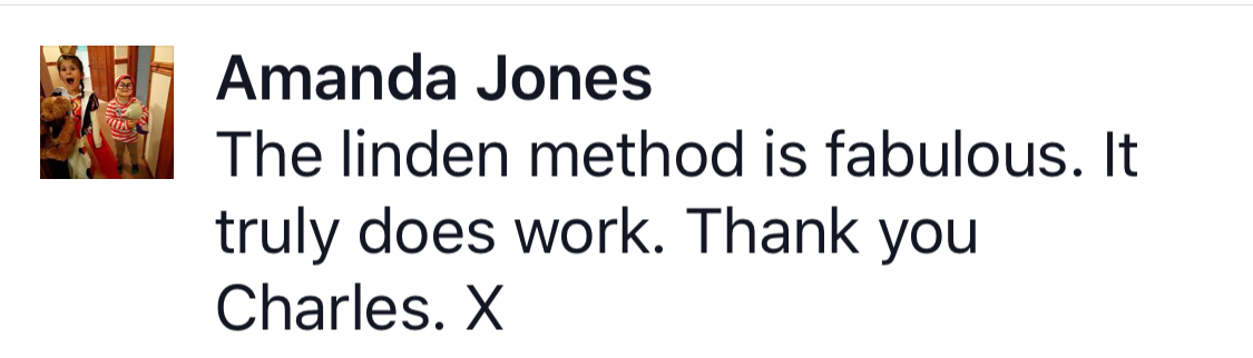 Real testimonial from a recovered client