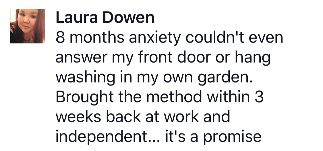 Real testimonial from a recovered client