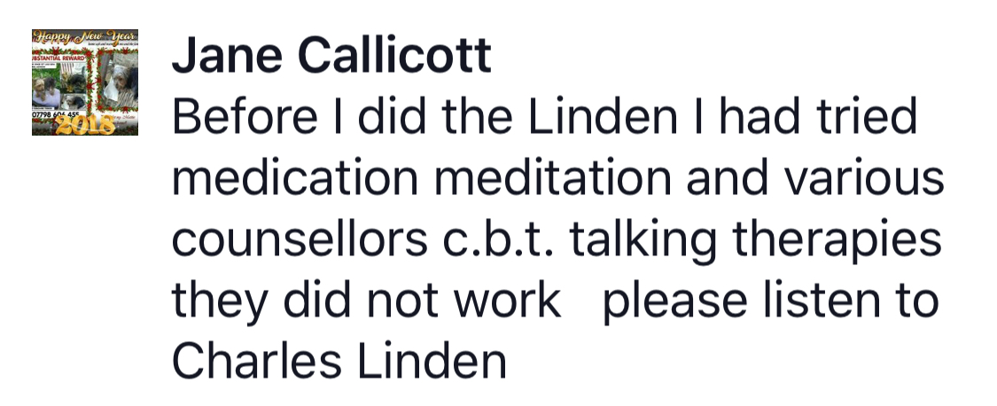 Real testimonial from a recovered client