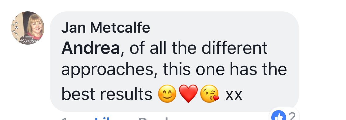 Real testimonial from a recovered client