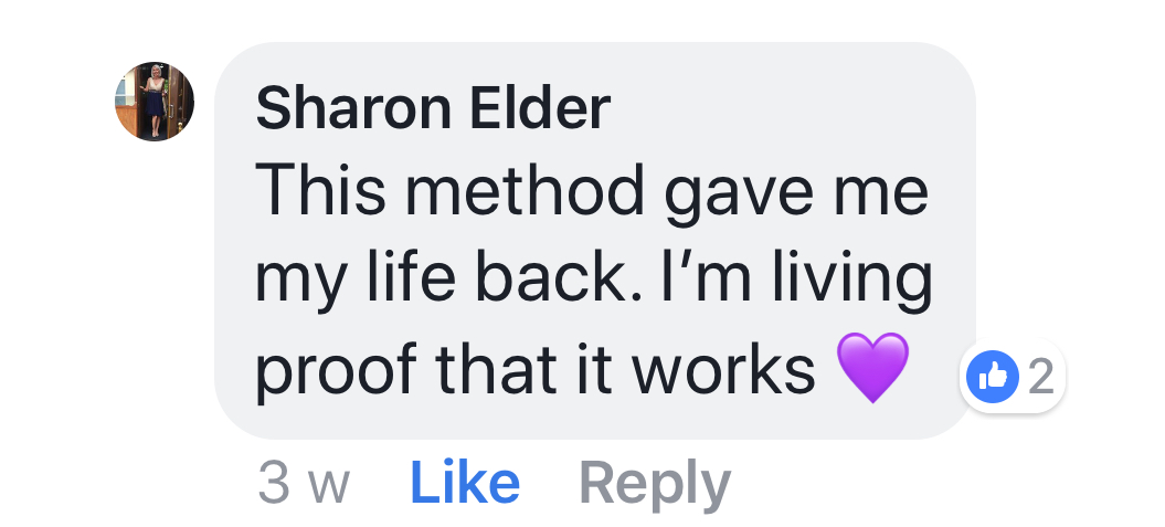 Real testimonial from a recovered client