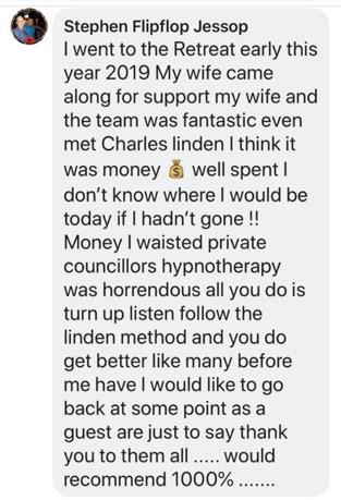 Real testimonial from a recovered client
