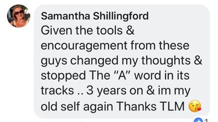 Real testimonial from a recovered client