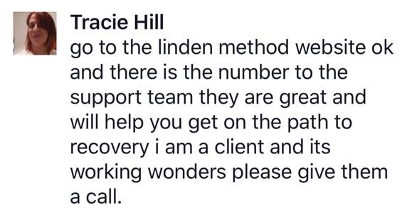 Real testimonial from a recovered client