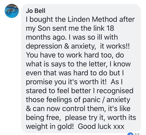Real testimonial from a recovered client