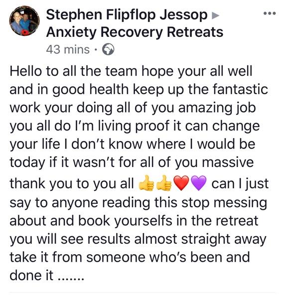 Real testimonial from a recovered client