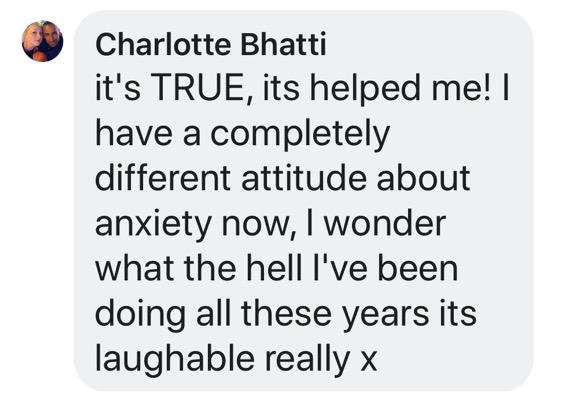 Real testimonial from a recovered client