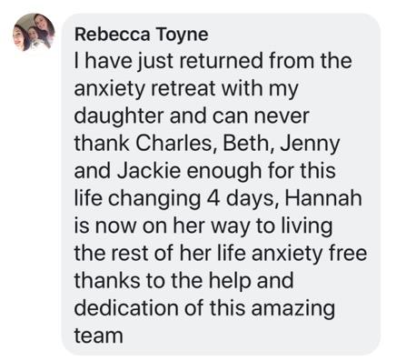 Real testimonial from a recovered client